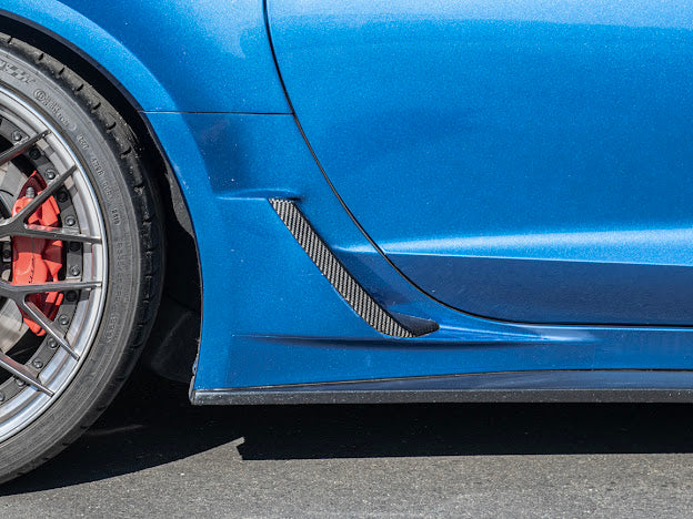 2014-2019 Corvette C7 Z06/ ZR1 CARBON FIBER Side Rocker Panels Brake Scoop Vents (PAIR)